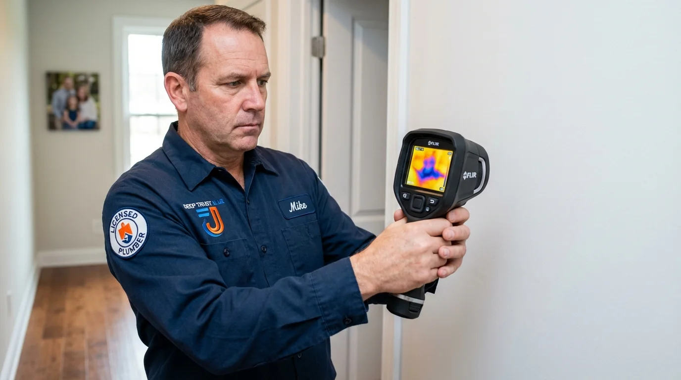 Thermal imaging leak detection by Johns Plumbing LLC in Oceano